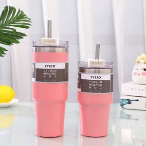 Wholesale Bulk 30oz Stainless Steel Insulated Tumblers Coffee Mugs With Lid And Straw from china suppliers