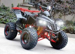 Wholesale Single Cylinder 125cc Atv Quad Bike Four Wheelers 4 X 4 With Rear Rack / Bright Headlights from china suppliers