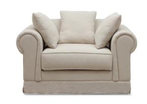Wholesale American style Linen fabric upholstery classic 1-seater sofa,lounge chair,living room sofa from china suppliers