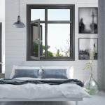 European Standards Thermal Break Aluminum Casement Window Manufactured with