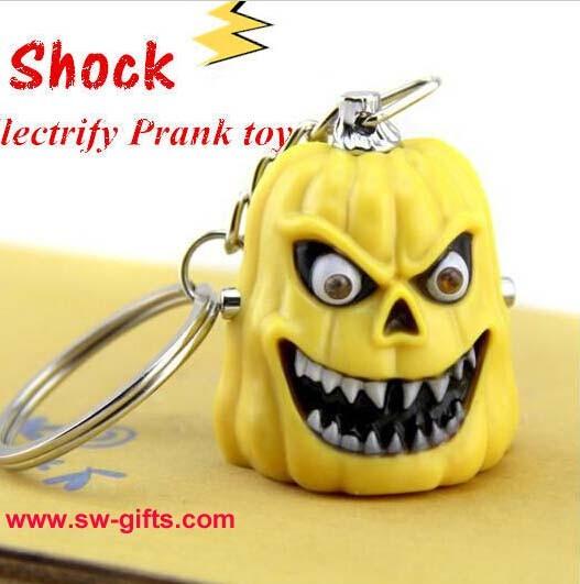 Funny Hallowmas Pumpkin Type Electric Shock Toy Novelty Joke Gifts Prank Toys