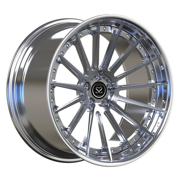 Polish Barrel+Brush Disc Custom 2-PC Forged Alloy Rims 5x112 19inch fit to BMW