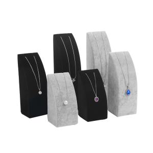 Wholesale Customized Black Velvet Jewelry Display Stands For Necklace Strong Structure from china suppliers