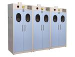 Steel Science Lab Furniture , Gas Cylinder Cabinet 900 / 1200 * 500 * 1900 Mm