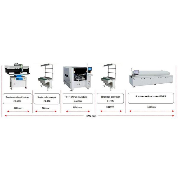 High Precision Intelligent Double Head Tape Feeder Pick And Place Machine