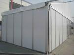 Strong Durable Fire Retardant Storage Tents Black Aluminum Frame Industrial Tent