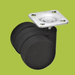 Wholesale double wheels top plate casters ,PVC PA material caster wheel 30mm from china suppliers