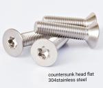 White Flat Head Stainless Steel Screws Spheroidizing Treatment