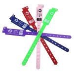 Customizable Plastic Vinyl Event Wristbands Disposable Waterproof Activity Event