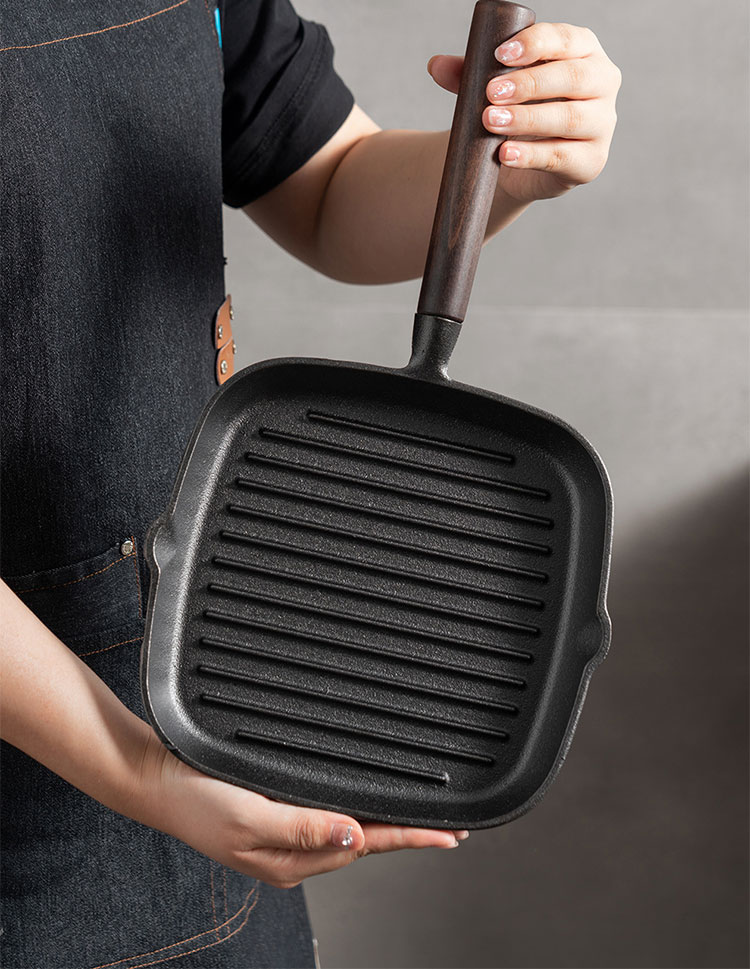 Wholesale TOP Seller Cookware Seasoned Cast Iron Skillet Set Steak Pan Frigideira Non Stick Fry Pan
