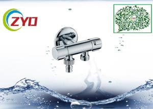 Wholesale Two Way Plumbing Shower Diverter , Brass Nickel Brushed Shower Splitter Valve from china suppliers