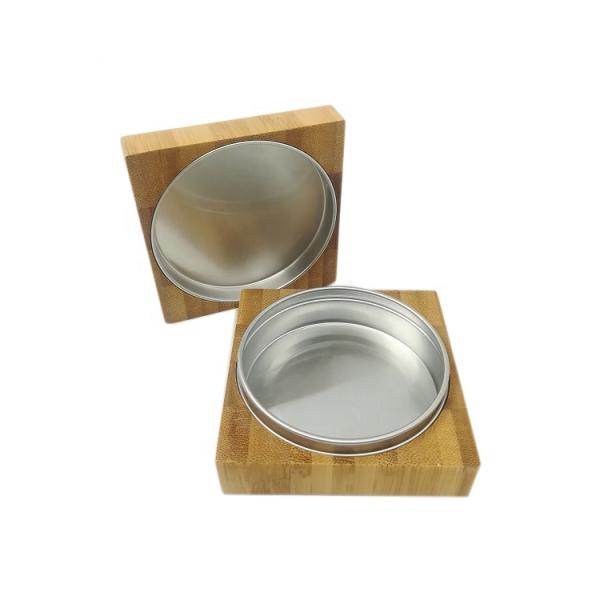 Eyeshadow Small Eye Makeup Box 5g Bamboo Cover SGS Aluminium 61MM