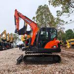 Crawler DX60 Used Doosan Excavators 95% New 40KW Rated Power 0.21m3 Bucket