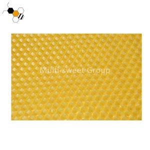 Wholesale Yellow Color OEM Beeswax Foundation Sheets With Hexagonal Cells from china suppliers