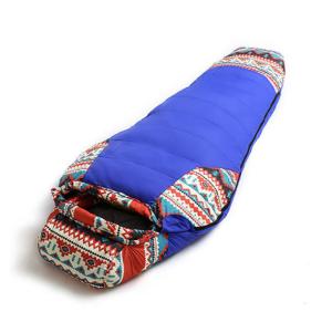 Wholesale Colored Waterproof Sleeping Bag 1600g Lightweight Duck Down Filling For Winter from china suppliers