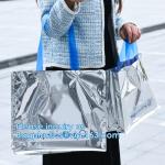 PVC Lazaer Tote Bag, Holographic Rainbow Work Bag, Hologram, fashion bag,