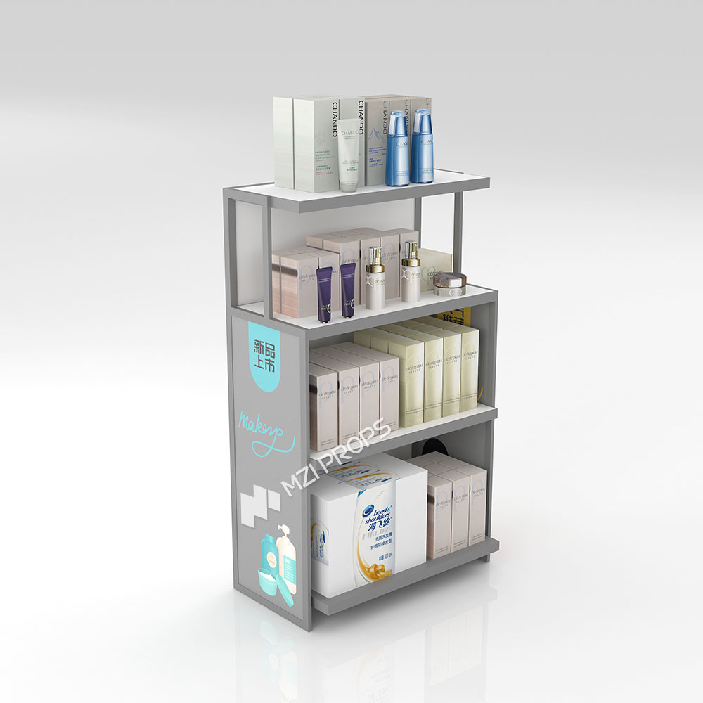 YXiS-X3 40mm Soft Film Light Box Skincare Display Cabinet with Adjustable Shelves