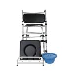 Heavy Duty Aluminum Toilet Wheel Chair With Locking Wheels For Seniors