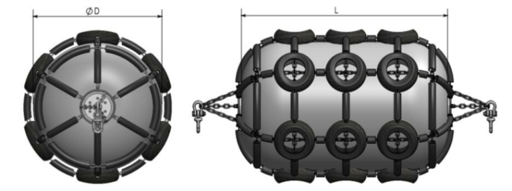 BV Certificate Marine Ship Factory Marine Offshore Pneumatic Rubber Fender