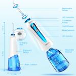 H2ofloss Upgraded Cordless Dental Teeth Irrigator Ultrasonic Water Floss