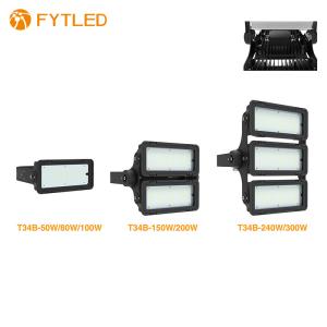 Wholesale 300W High Mast Flood Light Adjustable Module Tempered Glass Cover 39000lm from china suppliers