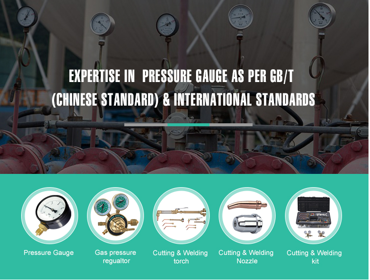Stainless Steel Bourdon Tube Pressure Gauge 60mm Bottom Connection