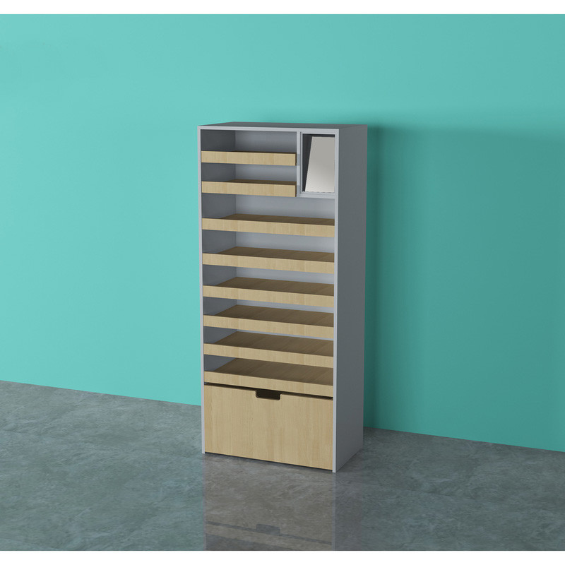 Steel Material Gondola Store Shelving L2500×W660×H1500mm Size