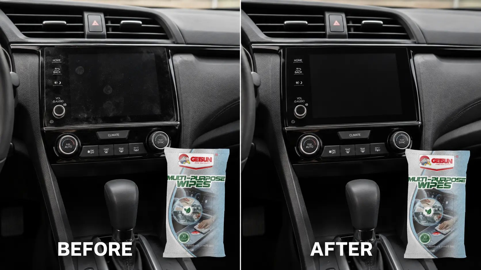 Car Cleaning Wipes for Multi Surface Interior Care