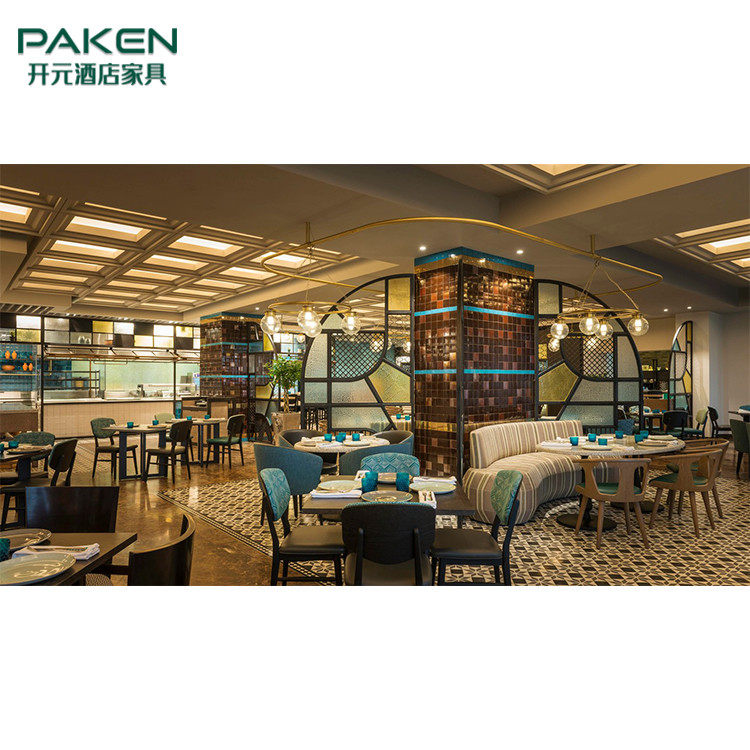 Luxury 5 Star Modern Hotel Lobby Furniture Dining Area Part Furniture