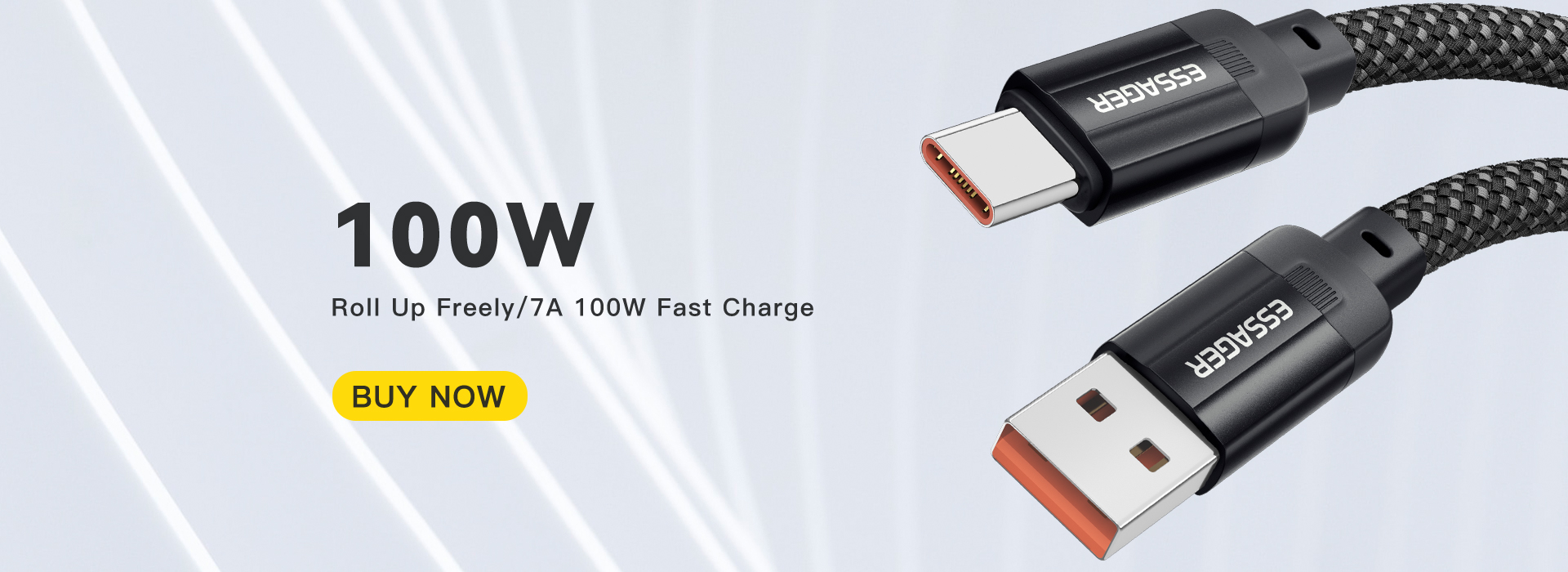 Magnetic Absorption Charging Cable Type C USB C to USB Cable 100W ES-X55 Series