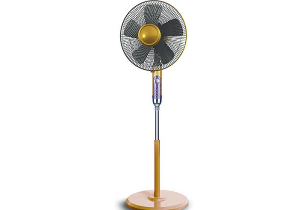 Quiet Electric Stand Fan Wide Area Oscillation Safety Grill Round Base ETL