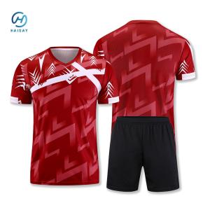 Wholesale Customized Soccer Jersey Sublimation Print 100% Polyester Breathable Quick Dry Jersey Football Soccer Jersey from china suppliers
