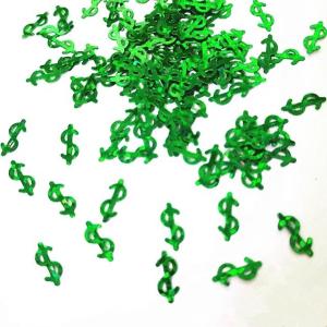 Wholesale Die Cutting Printing Prop Money Green Dollar Sign Glitter Green Money Sign for Theater Productions from china suppliers