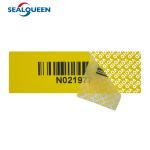One Time Use Tamper Evident Food Labels Anti Theft Warranty Sealing Sticker