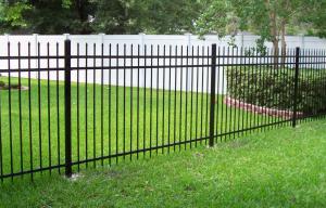Wholesale Powder Coated 2 Rail 5 Ft Tall Black Aluminum Fence from china suppliers
