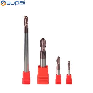 Wholesale Round Spherical Ball Nose End Mill Long Tungsten Solid Carbide 2/4 Flute from china suppliers