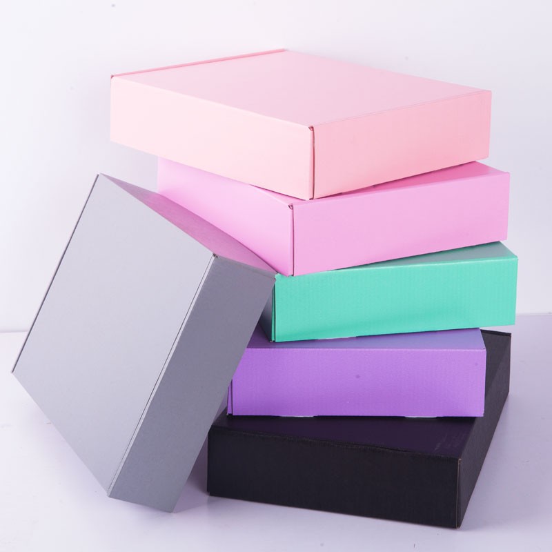 Colorful Foldable Corrugated Cardboard Paper Stickers Boxes for Stickers in Packaging