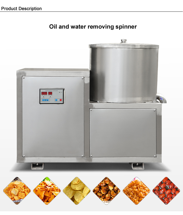 Electric Centrifugal Industrial Fruit Dehydrator for Potato Dewatering at High Speed