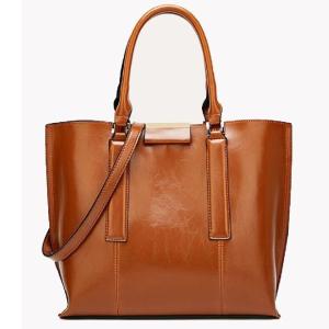 Wholesale Versatile Retro Oil Wax Skin One Shoulder Womens Tote Bags from china suppliers