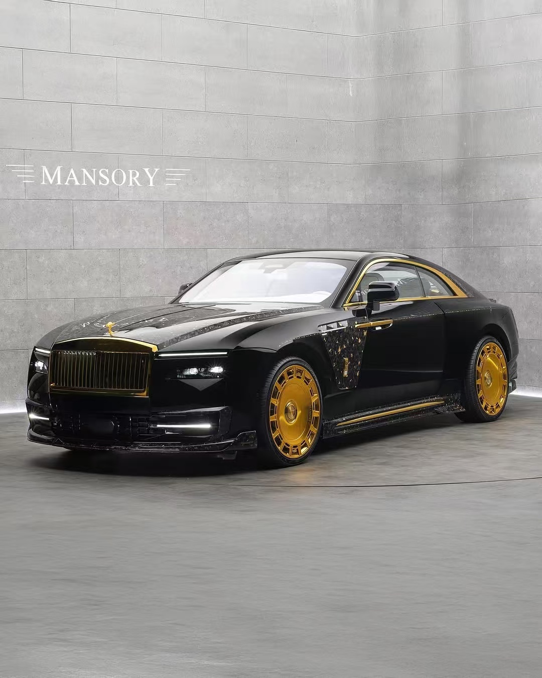 Spectre Rolls Royce Wide Body Kit MSY Style Front Lip Diffuser Spoiler Hood