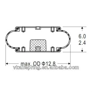 Wholesale Single Convoluted Air Spring/Air Suspension Spring 1R12-301/FS330-22 468 W01-358-7009 from china suppliers