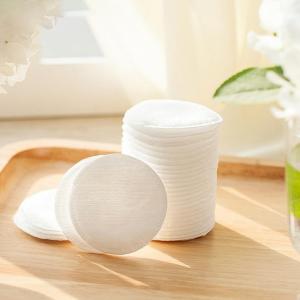 Wholesale Pure White Soft Organic Cotton Face Pads High Absorption For Cosmetic Use from china suppliers