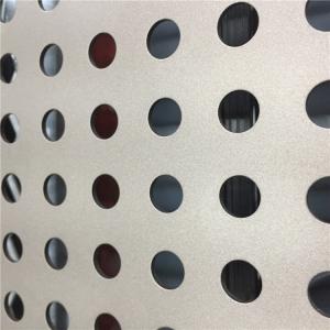 China Interior Decorative Aluminum Perforated Metal Sheet Pvc Coating For Building on sale