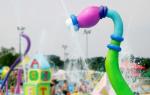 Custom Cartoon Spray Water Park Equipment Used Aqua Play For Kids Aqua Park