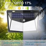 Garden 5.5V 1W 208pcs Led Solar Motion Sensor Wall Light Outdoor