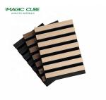 Sound-absorbing European cinema studio theater interior wooden natural veneer