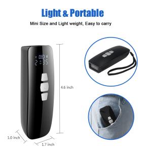 Wireless Mini Barcode Scanner Lightweight Handheld Barcode Reader With Display
