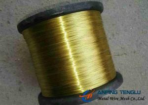 Wholesale Golden Color 2.5 Mm Brass Wire Alloy Copper And Zinc Abrasion Corrosion Resistance from china suppliers