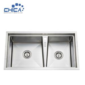 Wholesale Double Bowl kitchen Sinks SUS304 stainless steel Kitchen Sinks from china suppliers