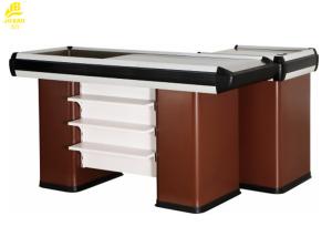 Wholesale Non Electric Supermarket Cashier Counter , 1500x600x850mm Stainless Steel Cash Counter from china suppliers